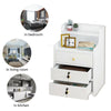 Bedside Tables Nightstand Cabinet Chest Storage With Lock key 3 Drawer Bedroom