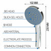 Universal Shower Head 5 Mode Function Chrome Anti-limescale Handset / Hose pipe