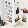 4 5 6 Tiers Wall Mount Spice Herb Rack Holder For Kitchen Door Cupboard Storage