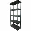 5 TIER PLASTIC SHELVING UNIT STORAGE RACKING SHELVES GARAGE WAREHOUSE
