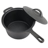 Cast Iron Stew Pot Camping Cooking Pot Dutch Oven Stock Pot Camping Pan Handles