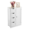 Wooden 4 Drawers Bathroom Bedroom Laundry Storage Cupboard Cabinet Standing Unit