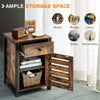 Industrial Storage Cabinet Sofa Side Table End Table Bedroom Nightstand W/Drawer