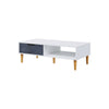 TV Cabinet Vintage TV Stand Console Table TV Unit Centre Table with Storage Cube