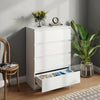 Modern 4 Drawers Cabinet Chest of Drawers Bedside Table Storage Furniture White