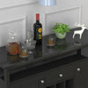 Farmhouse Kitchen Storage Cabinet Sideboard with 9 Wine Rack Buffet Cupboards