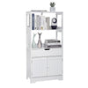 Mondeer Tall & Midi Bathroom Cabinets Cupboard MDF with Drawer Kitchen White