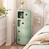 2/3/4/5 Layer Floor Standing Bedside Table Round Cabinet Drawers Storage Unit