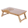 Adjustable Portable Laptop Lazy Lap Sofa Bed PC Notebook Desk Table Tray Bamboo