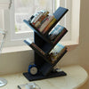 Wooden Wood Floor Desk CD/Books Shelves Display Shelf Stand Bookshelf Storage UK