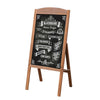 Large Vintage Wooden A Board Sign Chalkboard Restaurants Shop Message Board