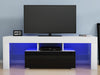 Modern TV Unit Cabinet Stand High Gloss Door and Matt 130cm LED Light Options