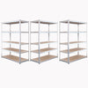 5 Tier Galvanised Metal Deep Wide Garage Shelving Racking Storage 180x120x60cm
