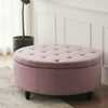 Large Chesterfield Footstool Storage Seat Ottoman Coffee Table Sofa Pouffe Stool