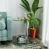 Modern Glass Beside Table C Shaped 2Tier Storage Side End Sofa Corner Nest Table