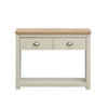 Lisbon Console Hallway Side Table 2 Drawers Shelf Desk Storage Furniture Cream