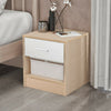 2 Drawer Wooden Bedside Table Cabinet Nightstand Storage Bedroom Furniture