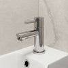 Modern Chrome Bathroom Sink Twin Taps Bath Filler Shower Mixer Basin Mini Mixer