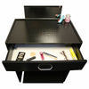 Dressing Table Black with Stool and Mirror Bedroom Vanity Make Up Set