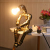 Retro Water Pipe Industrial Table Lamp Steampunk Robot Office Home Desk Light