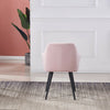 Pink Armchair Set of 2 Velvet Dining Chairs Kitchen Restaurant Home Padded Seat