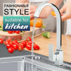 Modern Waterfall Kitchen Mixer Tap Spray Chrome Hot & Cold Bath Sink Faucet Taps