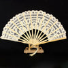 White LACE FAN Folding Hand Held Dance Party Wedding Event Flower Fancy Dress UK