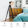 HOMCOM Livingroom Tripod Floor Lamp Lighting Vintage Studio Dome Shade Retro