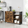 Sideboard, Storage Cabinet with 2 Doors, Adjustable Shelves LSC083B01
