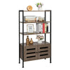 Storage Cabinet Bookcase Bookshelf Doors Shelving Display Unit Small Organiser
