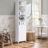 Bathroom Tall Cabinet Slim Freestanding Storage Organizer W/ Adjustable Shelves
