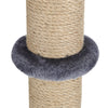 74CM Grey Cat Kitten Extra Tall Sisal Scratching Scratcher Post Supplies