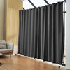 Room Divider Portable Panel Room Divider with Wheels 118.5"x94.7" Gray