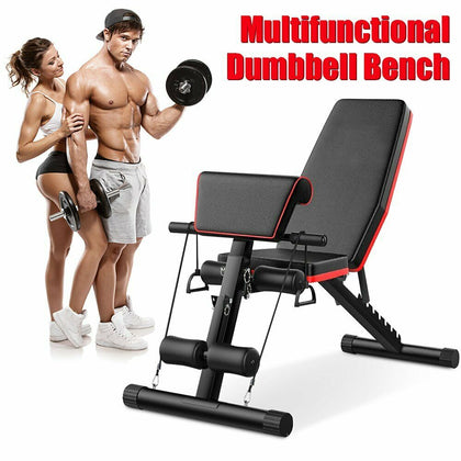 Heavy Duty Positions Adjustable Flat Incline Gym Utility Dumbbell Weight Bench