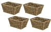Seagrass Rectangular Conical Shelf Display Storage Basket