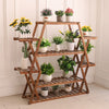 Large Sized Wood Plant Stand Multifunctional Flower Pot Slat Holder Display Deco