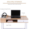 Computer Desk PC Workstation Laptop Table Storage Unit Metal Frame Home Office