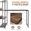 Modern Large Computer Desk Book Shelf Storage Office Writing Workstation Study