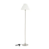 Floor Standing Lamp Metal Frame Reading Lamp Soft Fabric Lampshade Pedal Switch