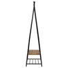 Metal Clothes Rail Rack Garment Hanging Coat Display Stand w/Shoe Storage Shelf