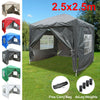 2.5x2.5m Pop Up Gazebo Marquee Outdoor Garden Party Tent Canopy 4 Side Panels