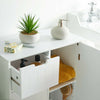 VonHaus Bathroom Storage Unit - Freestanding Cabinet Cupboard 4 Drawer 1 Door