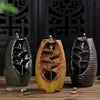Mountain River Ceramic Backflow Insence Burner Waterfall Smoke Cone Holder Aroma