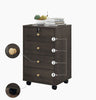 3/4Drawers Filing Cabinet Under Desk Office Storage w/Wheel Bedside Table Lock
