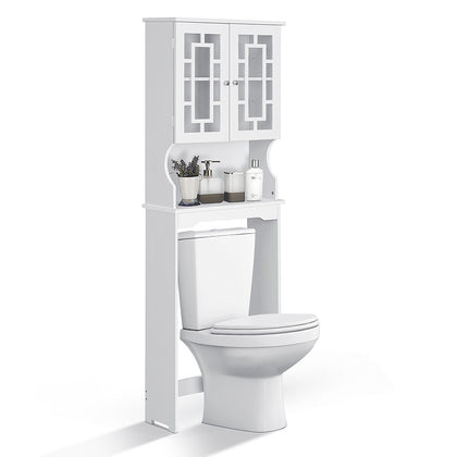 Over-The-Toilet Storage Cabinet 3-Tier Washing Machine Rack W/ Adjustable Shelf