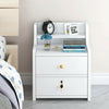White Bedside Table Cabinet Lamp Small Side End Table Nightstand Telephone Table