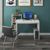 Computer Desk with Bookshelf Bookcase PC Study Table Home Office Workstation UK