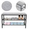 Shoe Bench Shoes Storage Organizer Rack Cabinet Padded Cushion Seat Hallway Unit