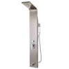 5 In1 Shower Column Tower Panel With Twin Heads Curved Design High-end Waterfall