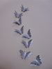 20 3d PEARLESCENT BUTTERFLY TOPPER WALL DECORATION DECOR STICKERS GIRLS ROOM cur